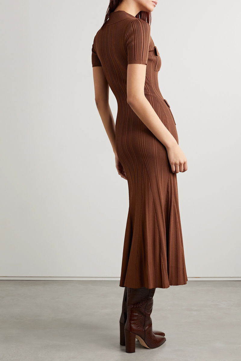 Self brown dress