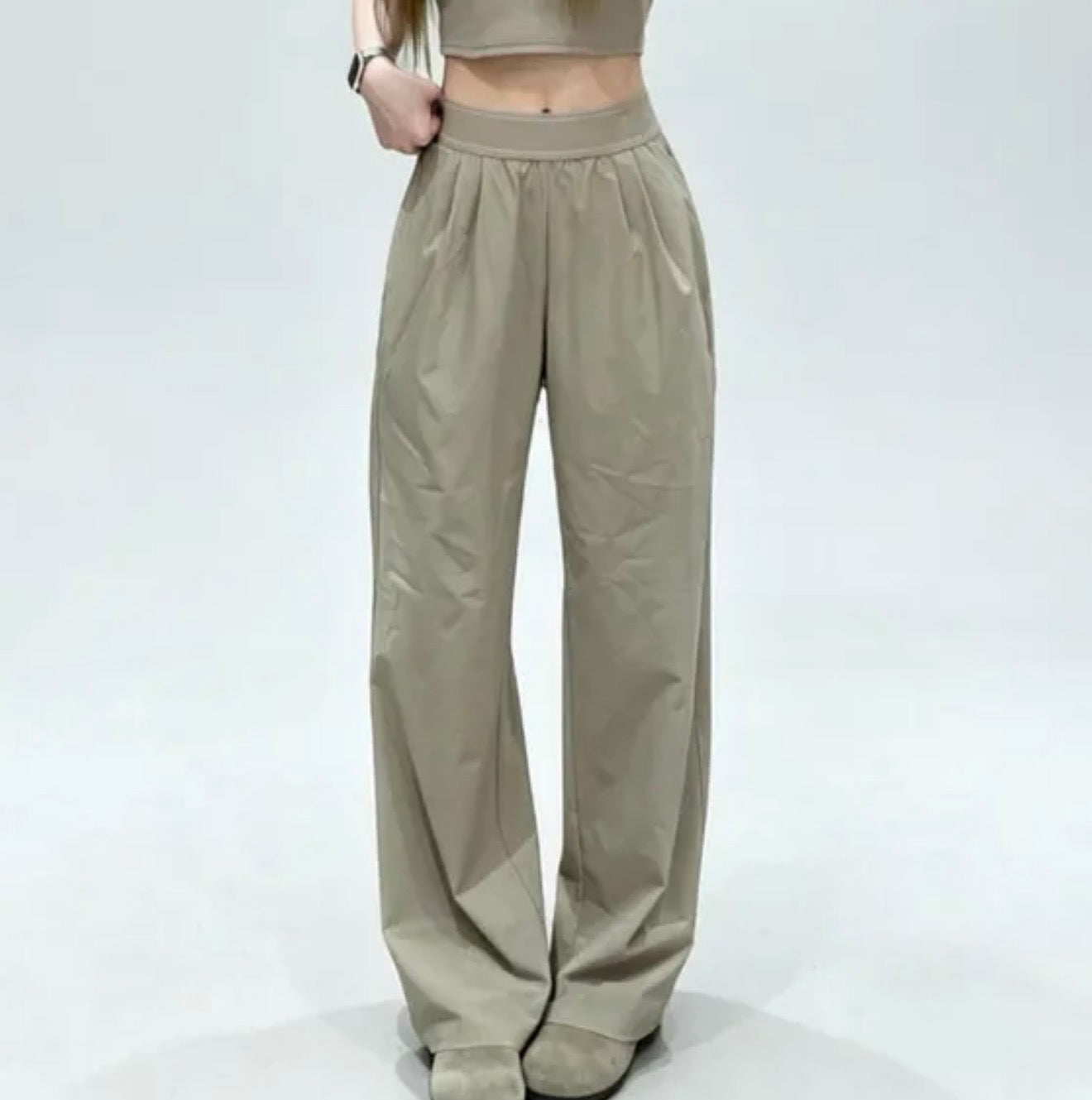Straight Leg Logo Trousers