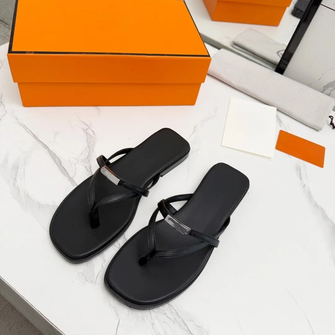 Designer buckle sandals