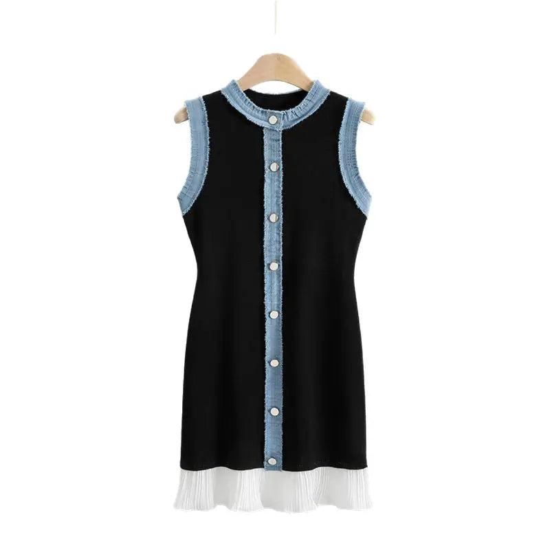 Sandro white jean dress