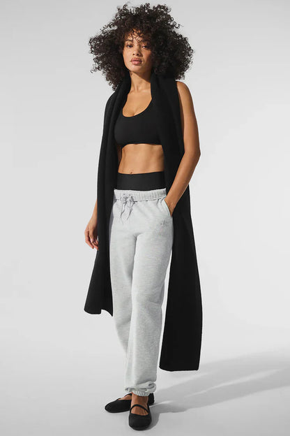 Oversized merino wool scarf