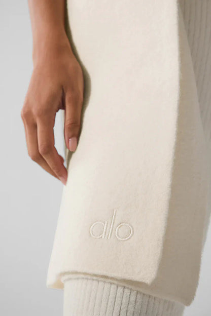 Oversized merino wool scarf