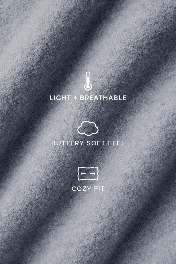 Oversized merino wool scarf