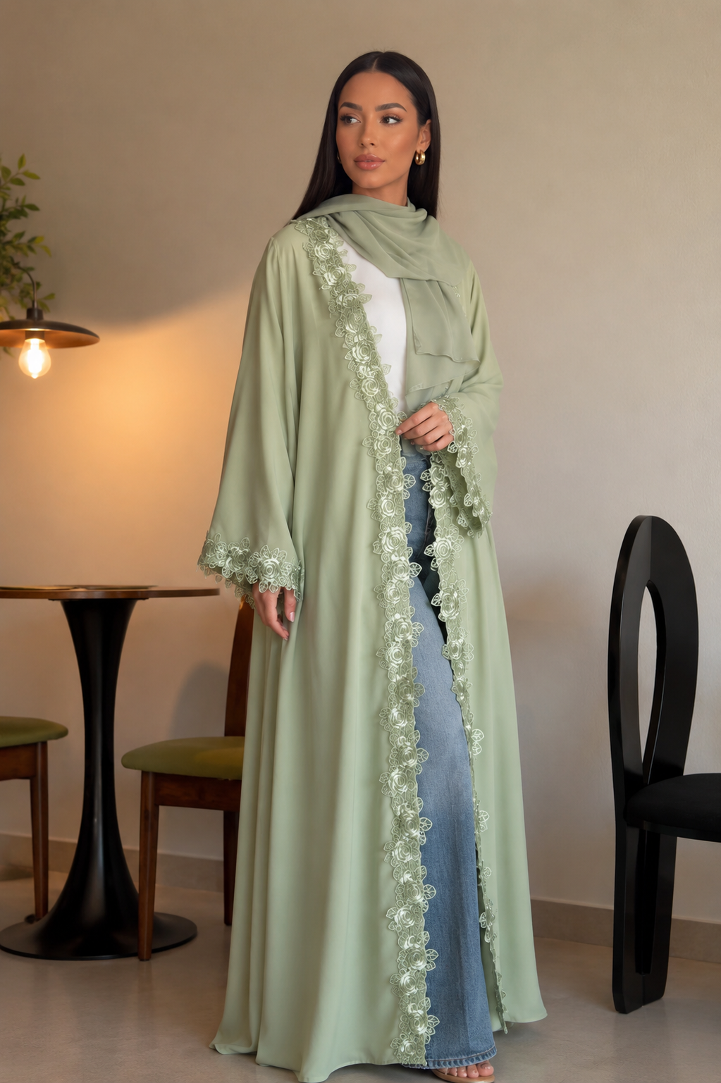 Flower abaya