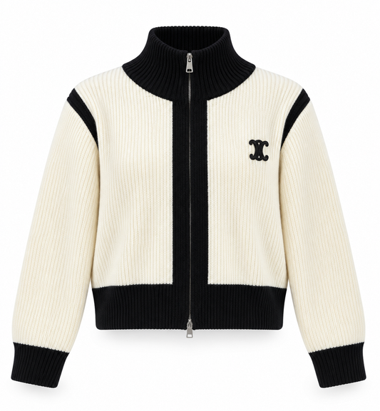 Cel block cardigan