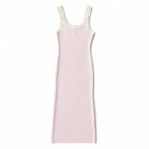 C long pink dress