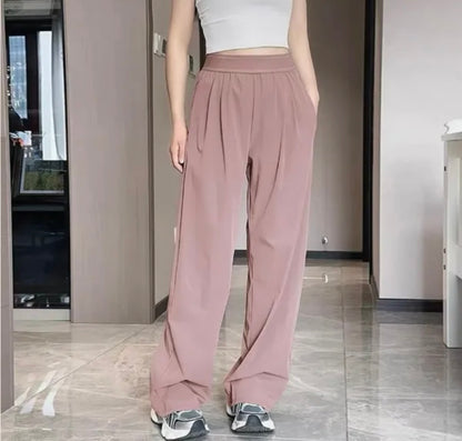 Straight Leg Logo Trousers