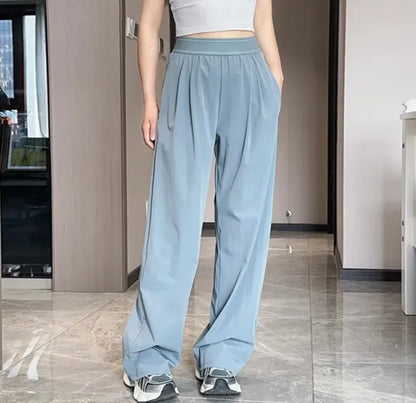 Straight Leg Logo Trousers