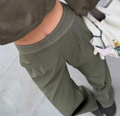 Straight Leg Logo Trousers