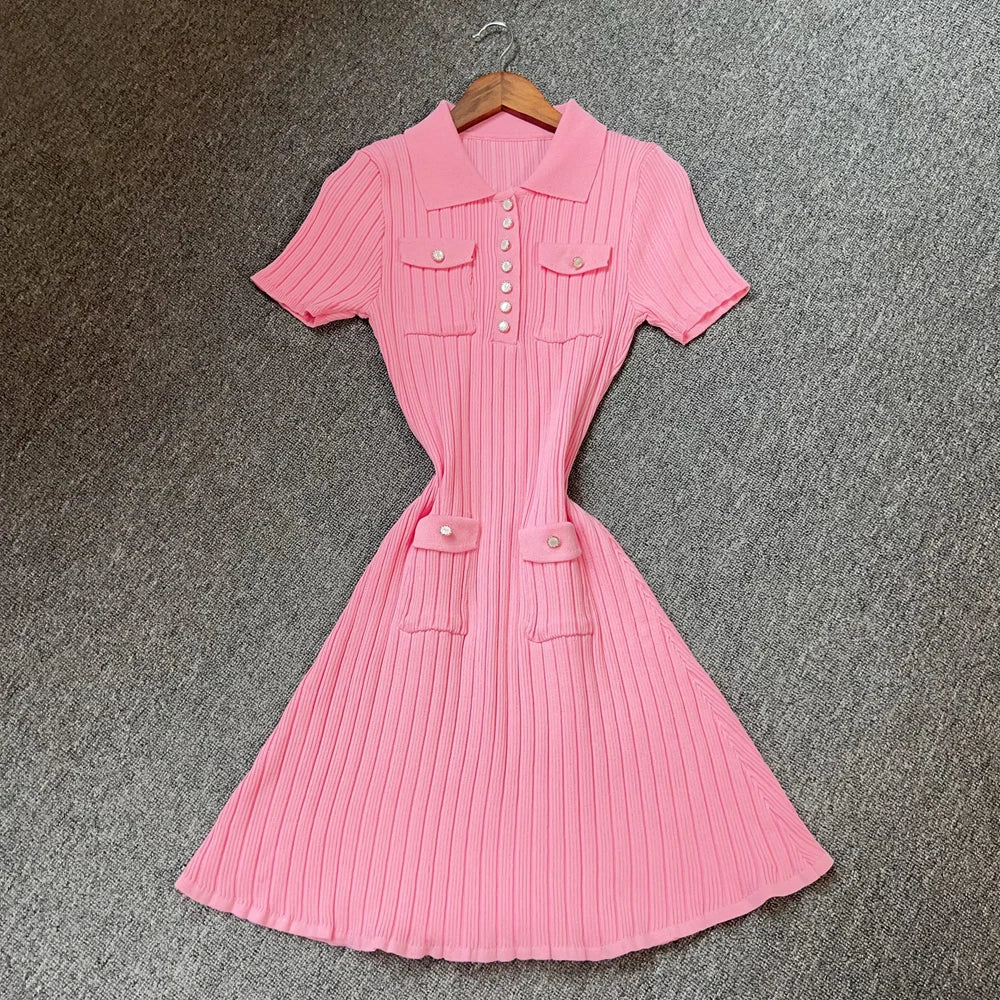 Short knit dress
