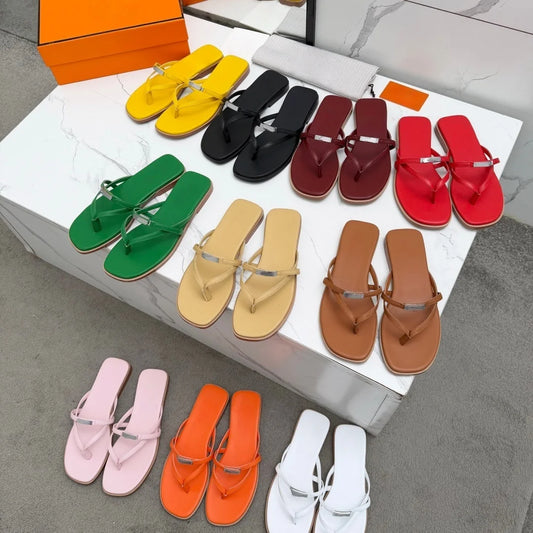 Designer buckle sandals