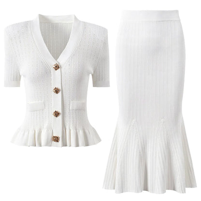 Mia Cardigan skirt set