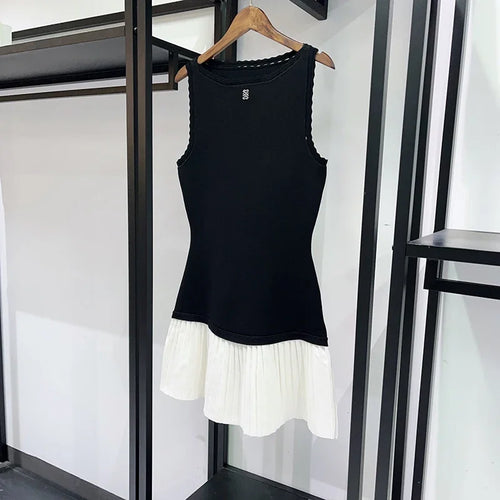 Sandro double color knit dress