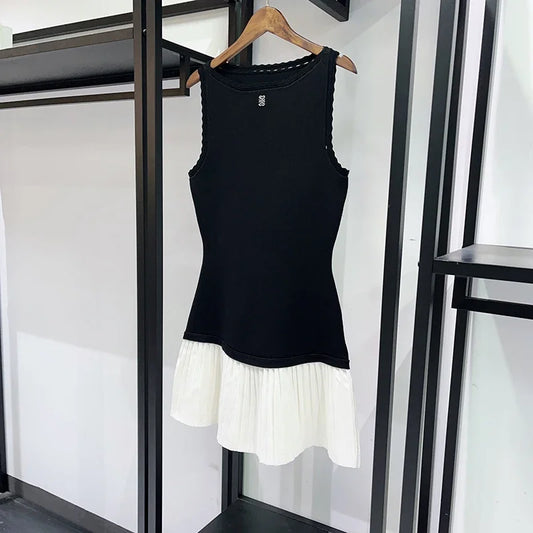 Sandro double color knit dress