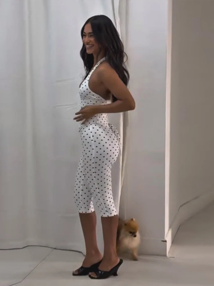 Polka playsuit