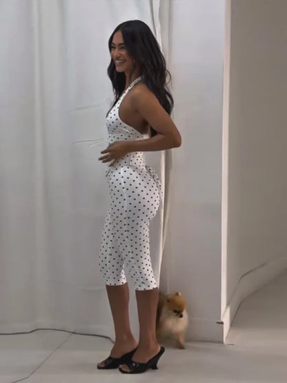Polka playsuit