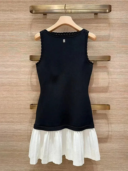Sandro double color knit dress