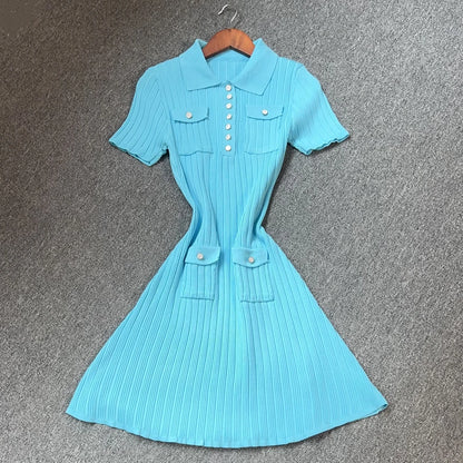 Short knit dress