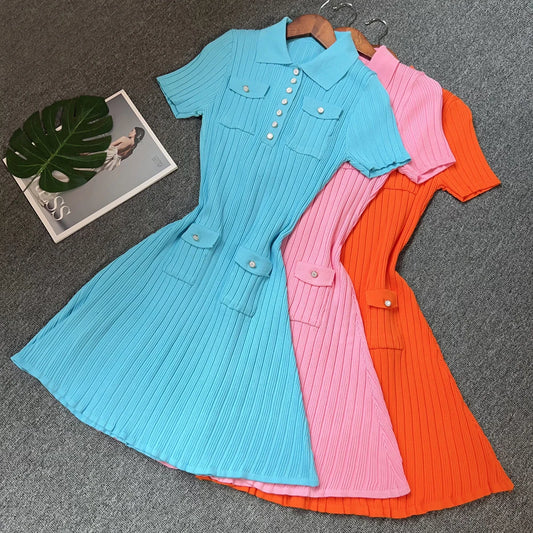 Short knit dress