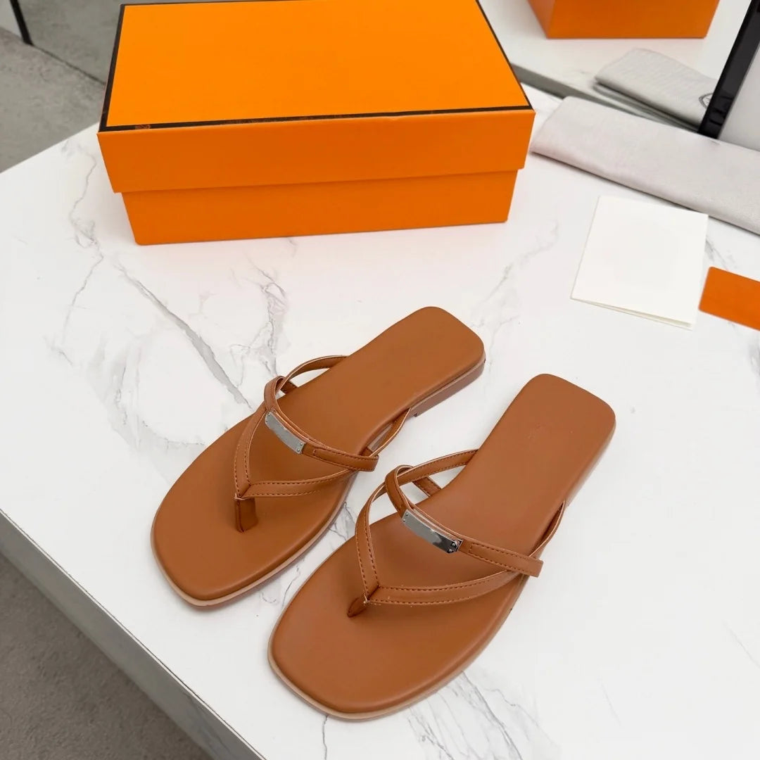 Designer buckle sandals