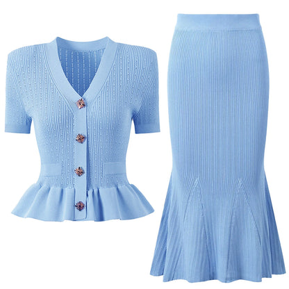 Mia Cardigan skirt set