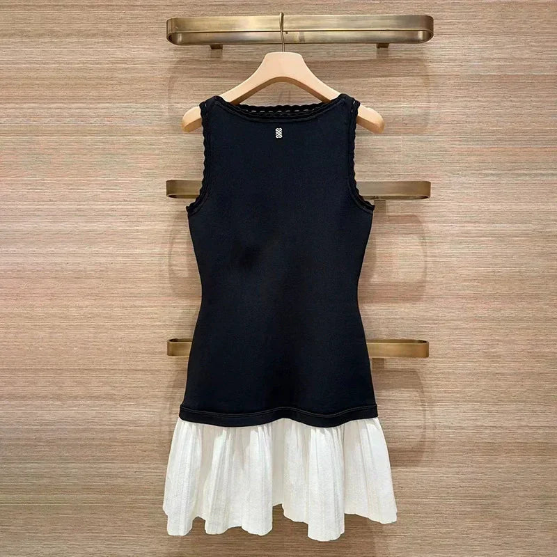 Sandro double color knit dress