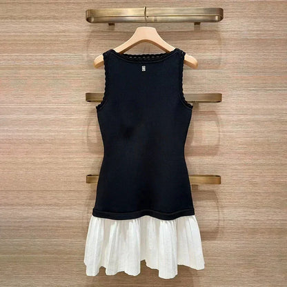 Sandro double color knit dress