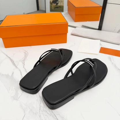 Designer buckle sandals