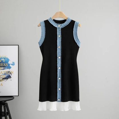 Sandro white jean dress