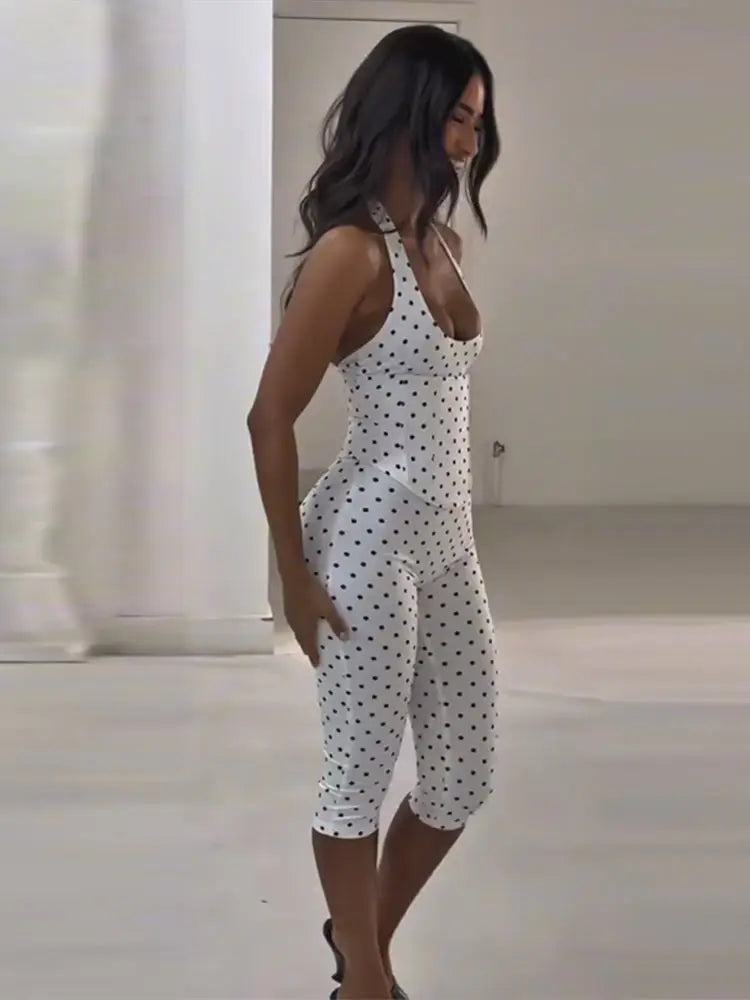 Polka playsuit
