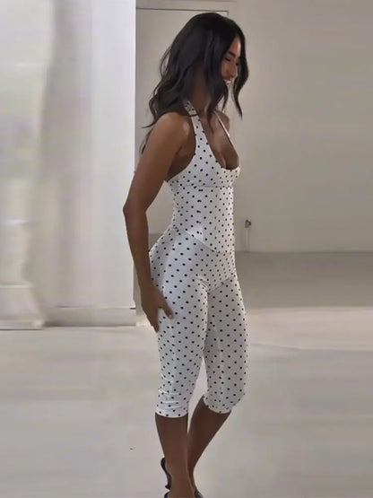 Polka playsuit