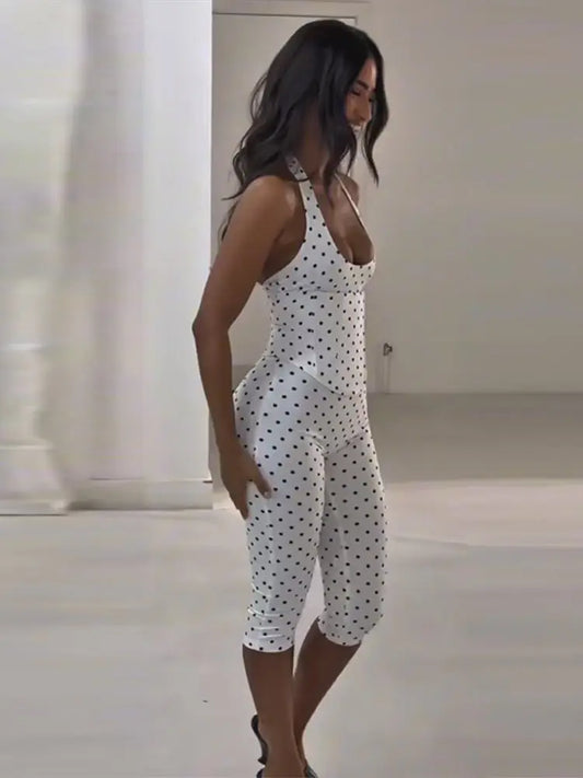 Polka playsuit