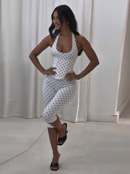 Polka playsuit
