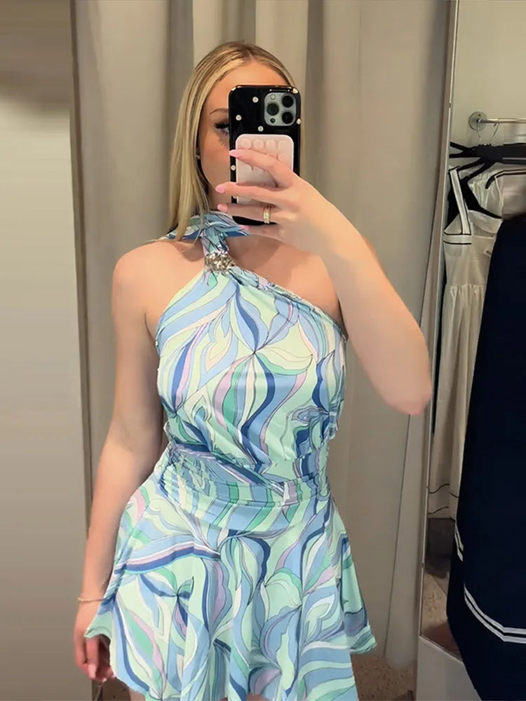 Abstract print dress