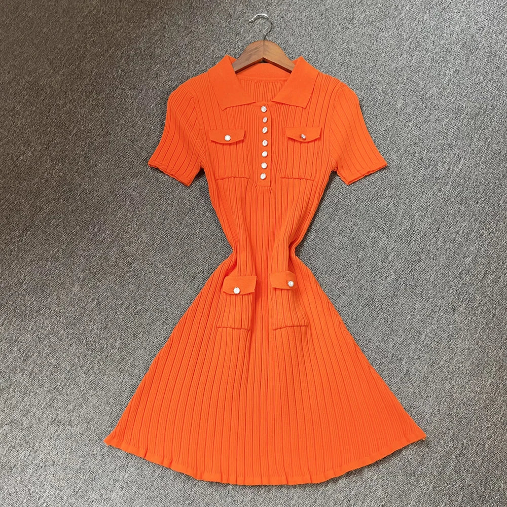 Short knit dress
