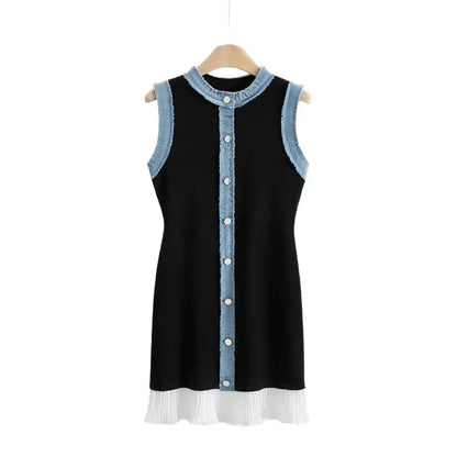 Sandro white jean dress