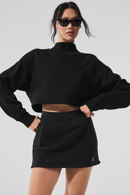 Serenity cropped cover-up sweater