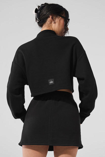 Serenity cropped cover-up sweater