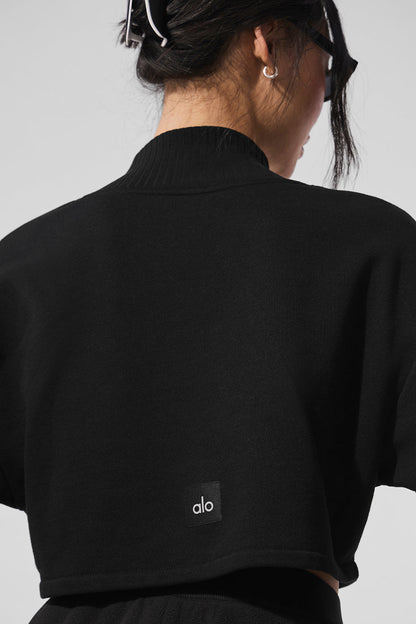 Serenity cropped cover-up sweater