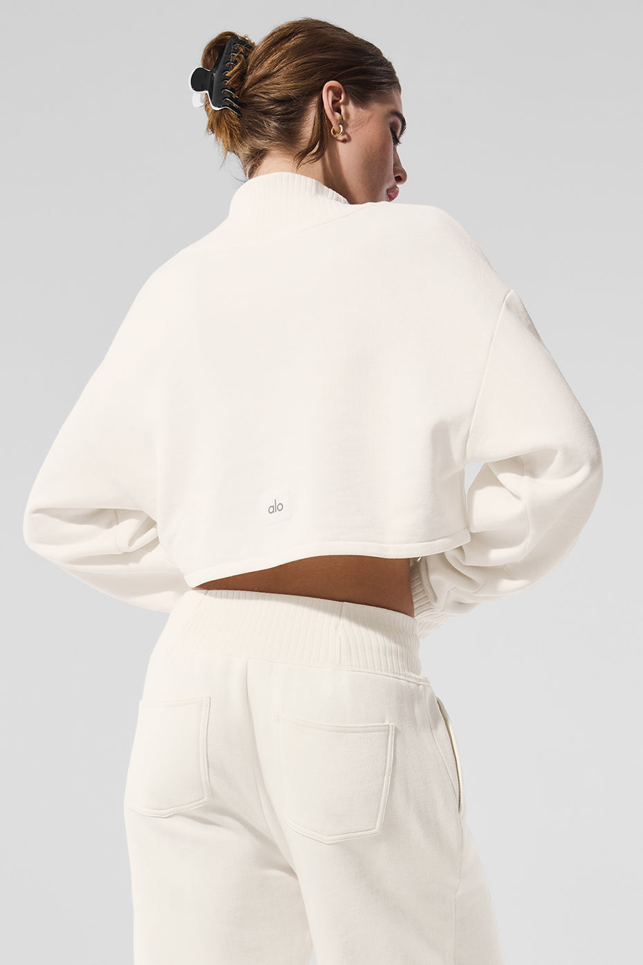 Serenity cropped cover-up sweater
