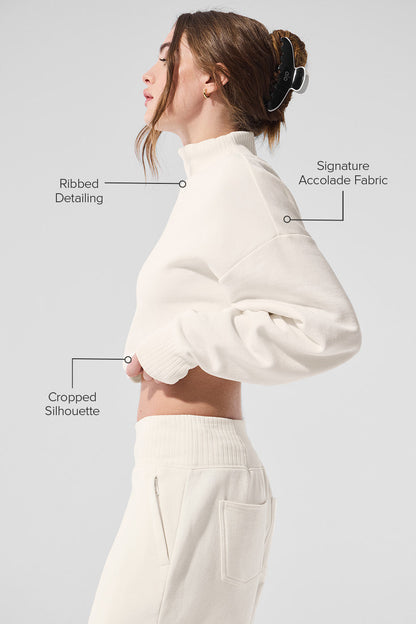Serenity cropped cover-up sweater
