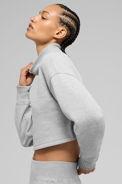Serenity cropped cover-up sweater