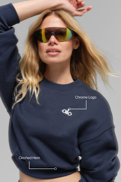 Cropped Accolade Crewneck