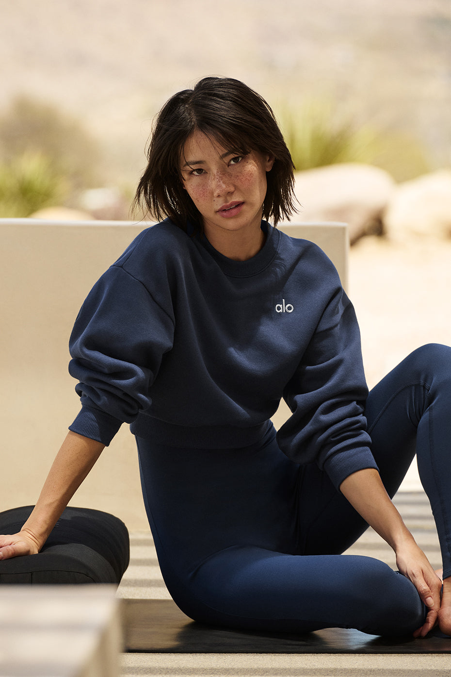 Cropped Accolade Crewneck