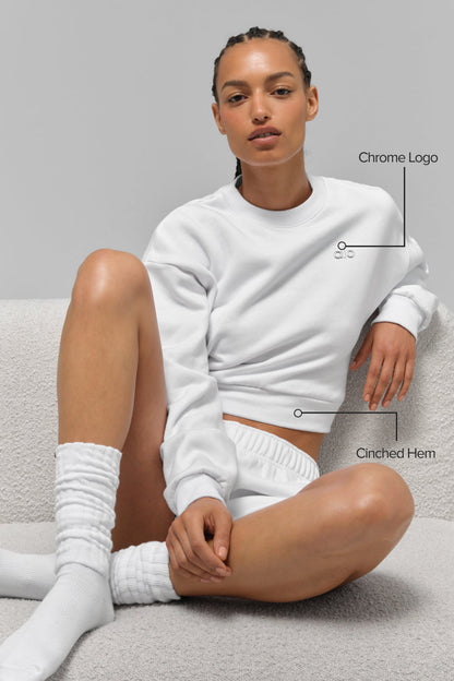 Cropped Accolade Crewneck