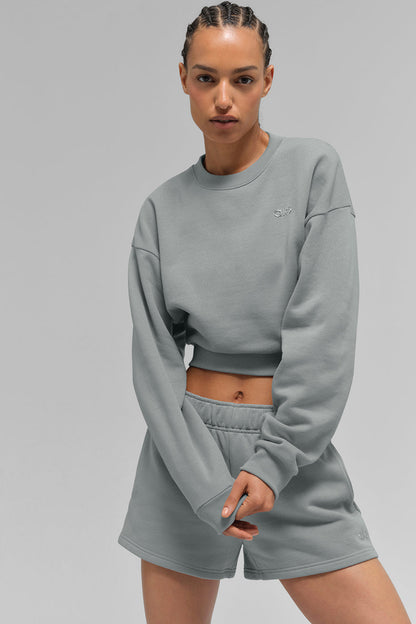 Cropped Accolade Crewneck