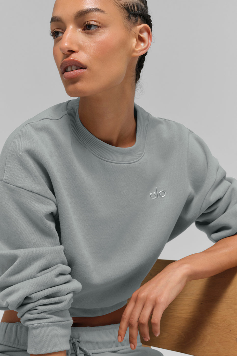 Cropped Accolade Crewneck