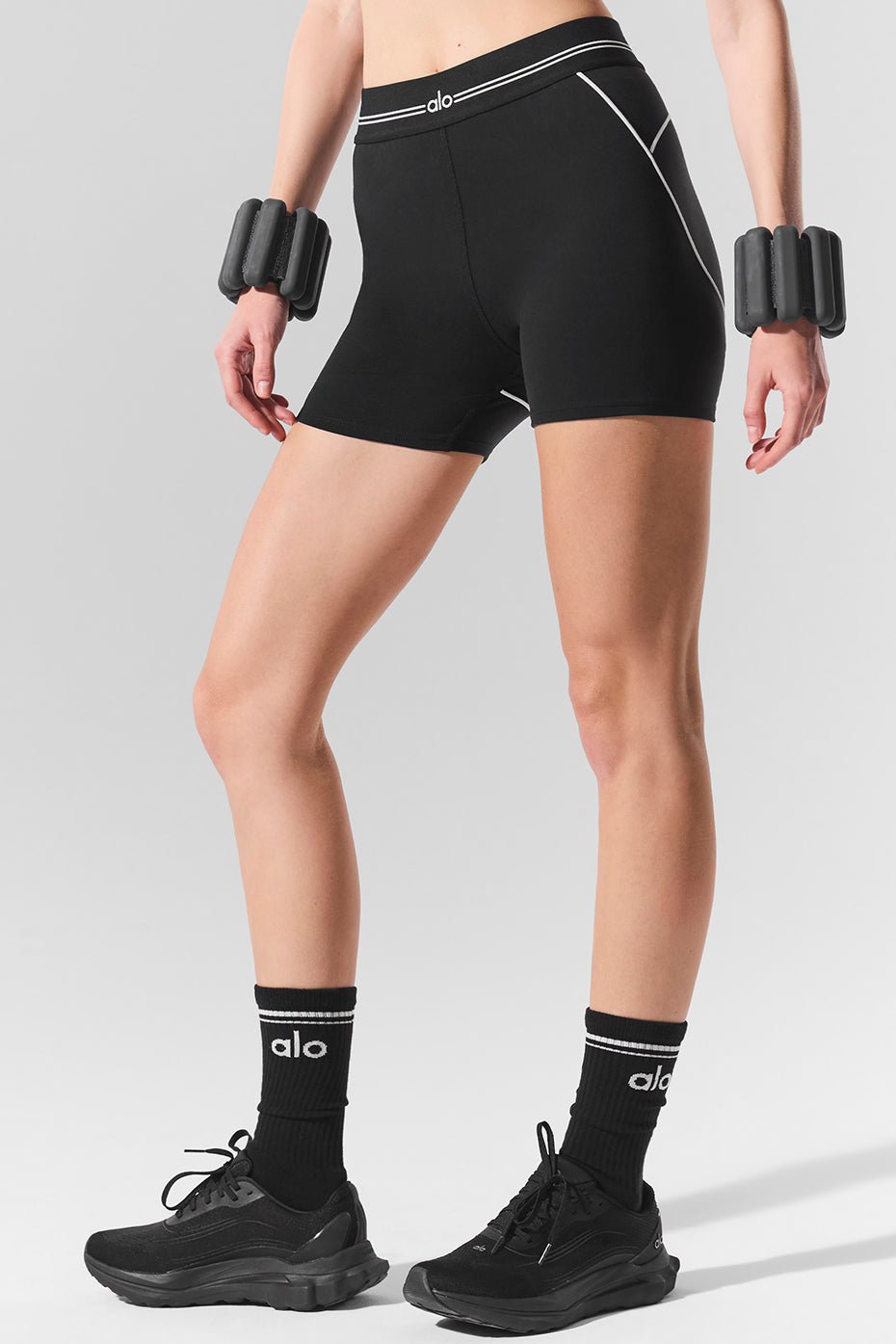 Airbrush Heart Throb high-waisted 4’’ shorts