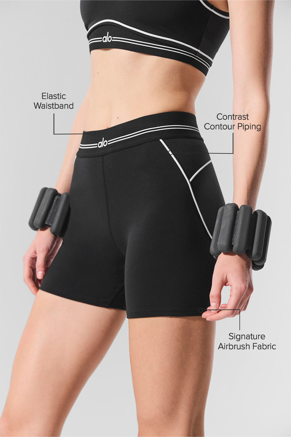 Airbrush Heart Throb high-waisted 4’’ shorts