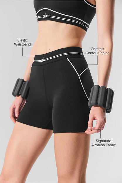 Airbrush Heart Throb high-waisted 4’’ shorts